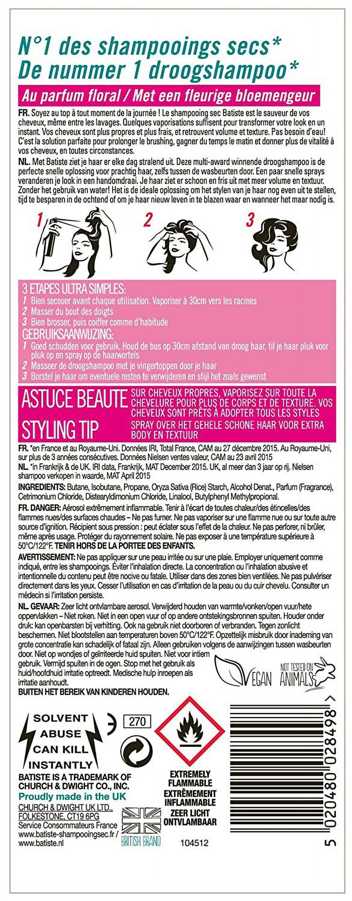 Batiste Dry Shampoo Blush, 6.73 Ounce