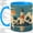 Blue, variant on Coastal Lighthouse Accent Mug, 11oz Ceramic Coffee Cup for Ocean Lovers