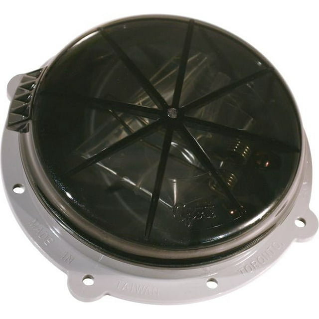 Grote Industries Certificate Holder 43901 Use To Keep Permit; Round; 6-1/2 Inch Diameter x 1-11/16 Inch Depth; Ray-Ban Lens With Gray Polycarbonate Base; Mounts Using Pop Rivets Or 10 Screws