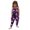 Light Purple, variant on Girls' Halloween Print Tank Jumpsuit Romper with Harem Pants Pants Girls 7-8 Years