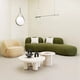 thumbnail image 3 of Curved Large Italiano Sofa Light Luxury Adults Long Unusual Ergonomic Reading Couch Unique European Canape Salon Home Furniture My Lux Decor Round, 3 of 8