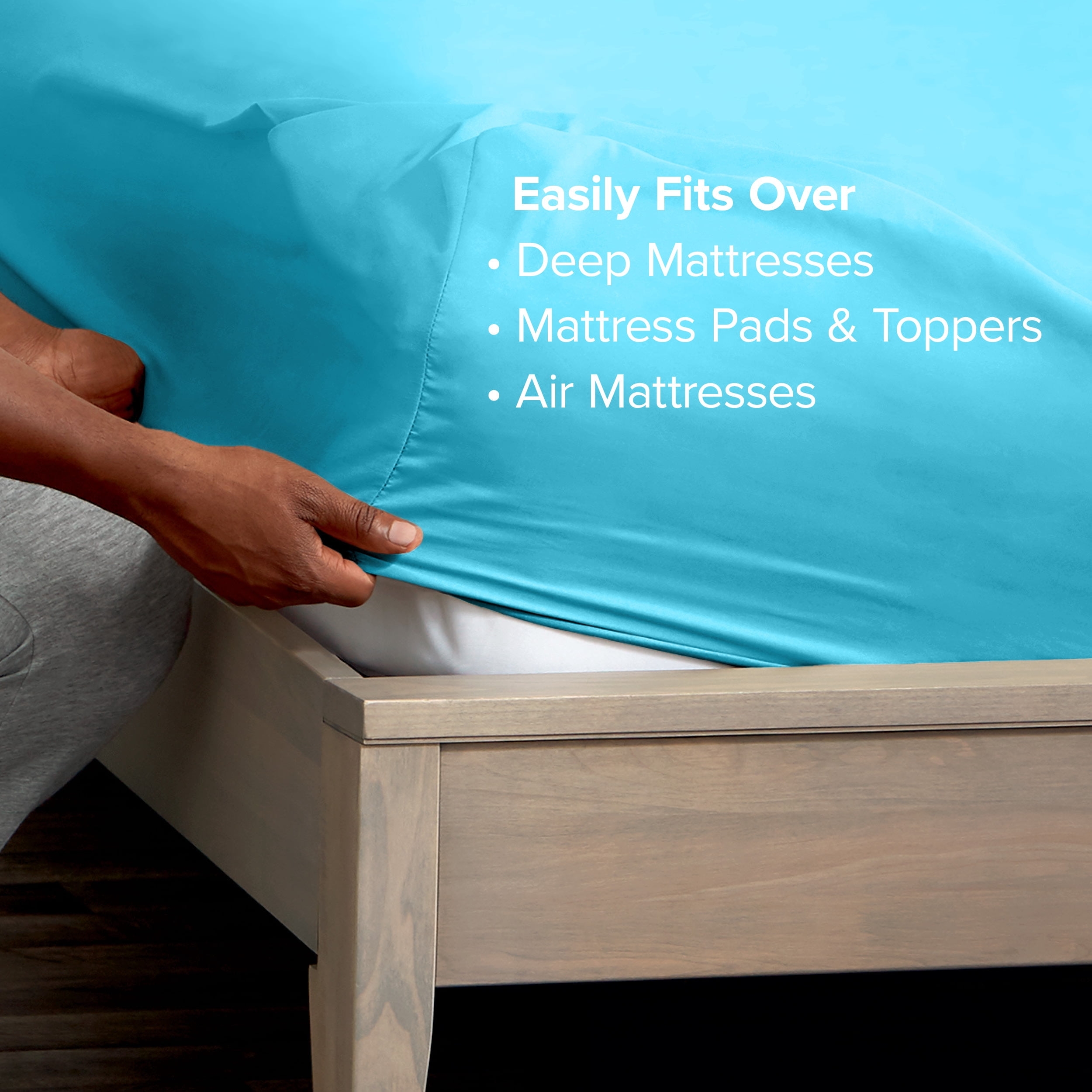 (2 pack) Bare Home Fitted Sheet – 22" Extra Deep Pocket – Queen – picture 6