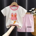 thumbnail image 2 of OSOLU Toddler Summer Child Cartoon Short Sleeved Shorts Home Suit Cute Dailywear, 3-6 Months, 2 of 3