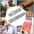 thumbnail image 4 of Watchband Silicone Smart Watch Strap Waterproof Adjustable Soft Bracelet Watch Band; Universal Band Wristband, Gray, 4 of 8