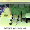thumbnail image 3 of CTIRCHIU 1 Set Weight Storage Racks For Gym Theme And Pen Rack For Office Use With Miniature Fitness Equipment, 3 of 8