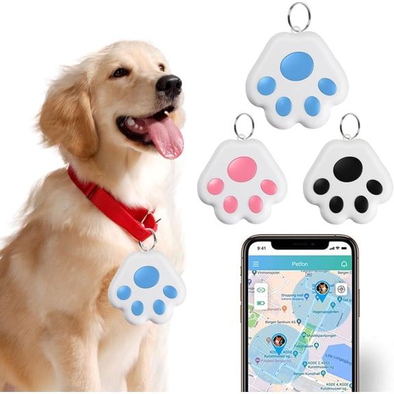 Fmxomd Portable Mini Dog Pet Tracking Locator Hidden Gps Tracking Device for Child Bluetooth 5.0 Mobile Key Finder Device