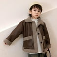 thumbnail image 5 of CYRBOKO Boys Faux Leather Jackets, Long Sleeve Fleece Lined Full Zip Thermal Winter Outerwear Brown Size 7-8 T, 5 of 7