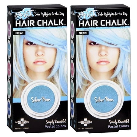 Splat Hair Chalk Silver Moon Kit (Pack of 2)