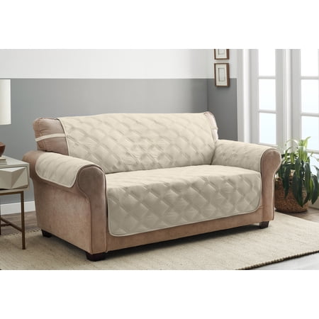 Innovative Textile Solutions 1-piece Hampton Diamond Secure Fit Sofa Furniture Cover  Sand
