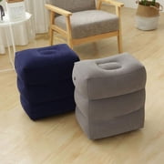 Inflatable Foot Rest Pillow for Travel Kids Adults Airplane Travel Pillow Cushions Height Adjustable Foot Pad for Office Home Car