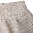 thumbnail image 6 of Yievot Wide Leg Capri Pants for Women Striped Texture Culottes Flowy Elastic Waist Cropped Palazzo Pants with Pockets, 6 of 8