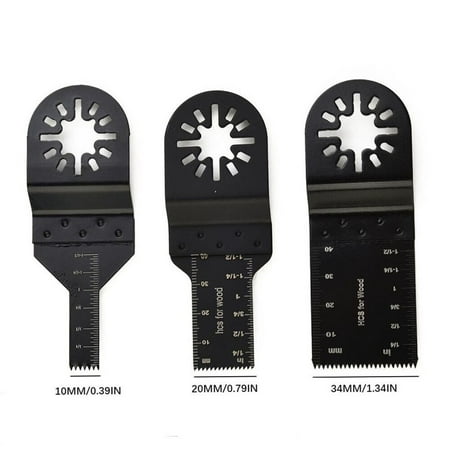 

3pcs 10/20/34mm Saw Blade Oscillating Multi Tool For Renovator Power Cutting