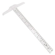 XD-T-Square 30cm/12Inch Plastic Transparent T Ruler Double Side Measuring T-Ruler*1