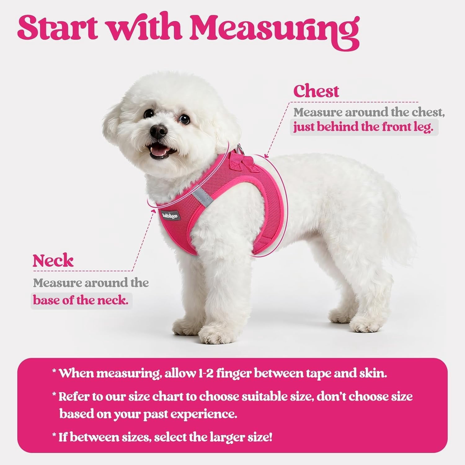 Dog Harness Small Sized and Leash Set, Step in Soft Light Puppy Vest, Breathable Mesh Pet Harness, Reflective for Safe Easy Walking, Rose Red S