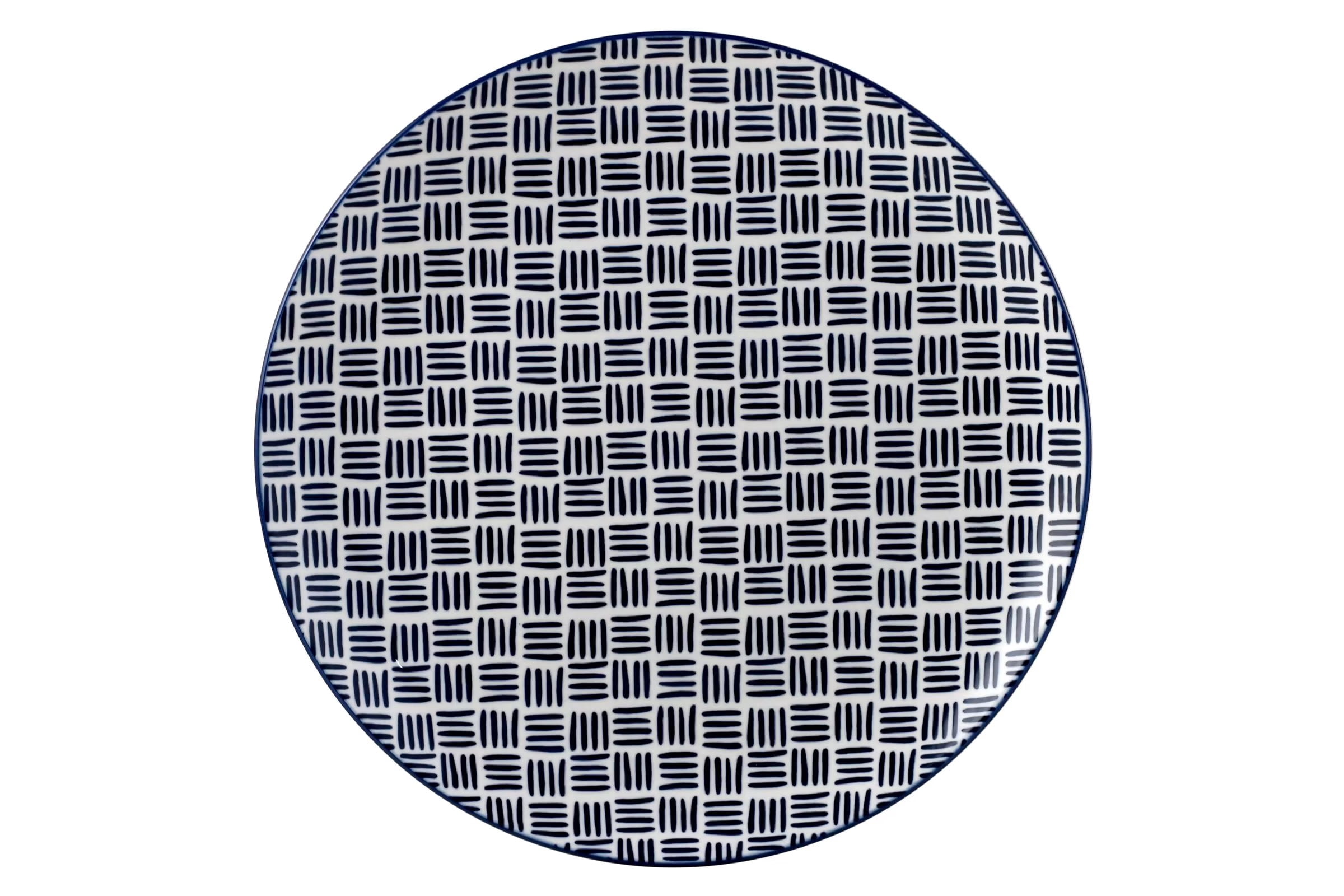 Mainstays Chiara Stoneware Round Dinner Plates, 4 Piece Set, 10.5 in