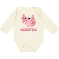 thumbnail image 3 of Inktastic Axolittle Cute Baby Axolotl Boys or Girls Long Sleeve Baby Bodysuit, 3 of 5