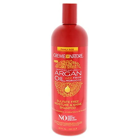Creme of Nature Moisture & Shine Shampoo With Argan Oil From Morocco, 20 oz (Pack of 2)