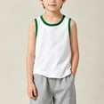 thumbnail image 4 of qucoqpe Boys and Girls Youth 2-Piece Blank Basketball Jersey Mesh Athletic Running Biker Fitness Casual Sleeveless Tank Thin Lightweight Sports Shirts 2PC for Kids, 4 of 7