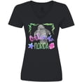thumbnail image 3 of Inktastic Orlando Florida Cute Swimming Manatee Women's V-Neck T-Shirt, 3 of 5