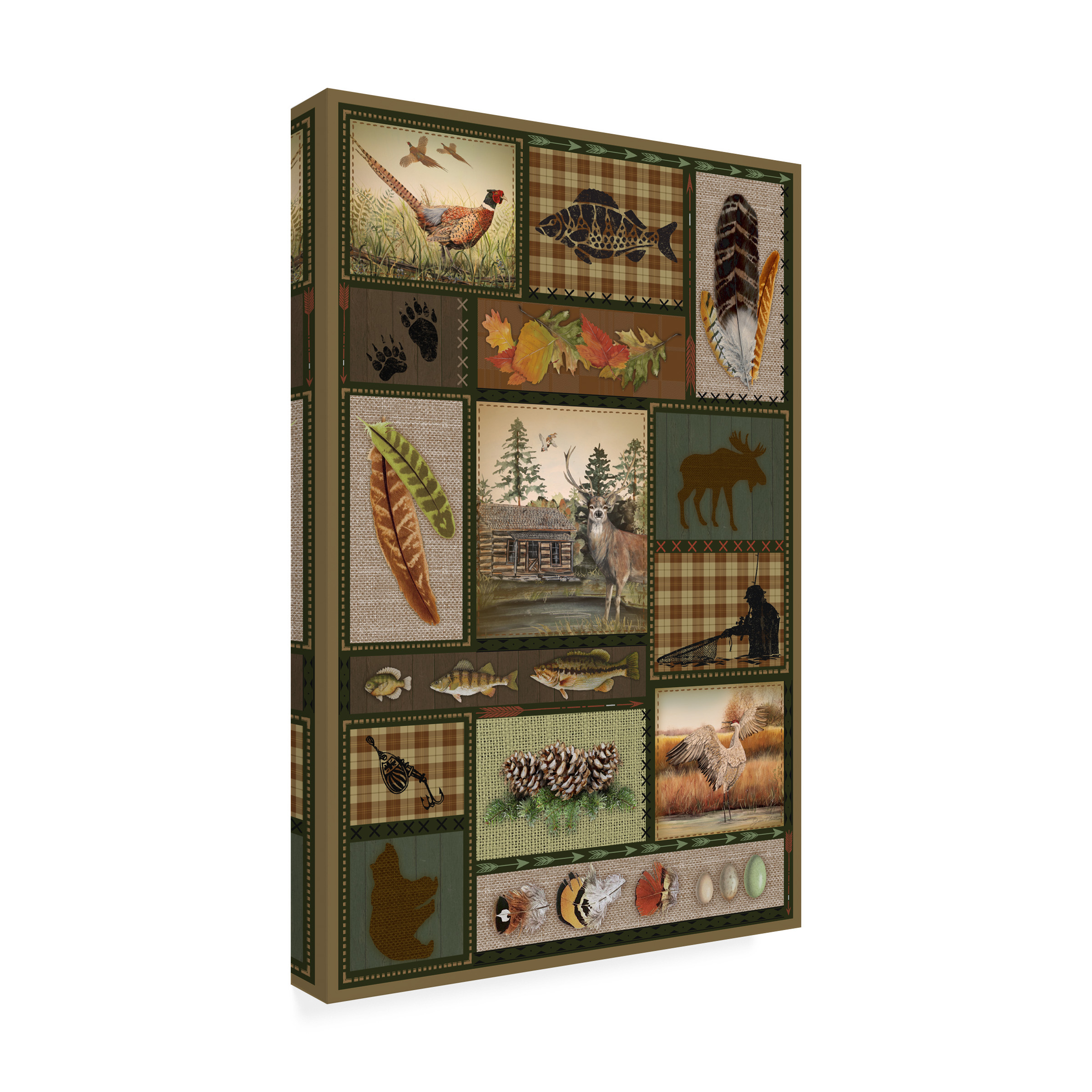 Trademark Fine Art 'Wilderness Lodge 19' Canvas Art by Jean Plout