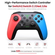 Switch 2 Controller, ESYWEN Switch Pro Controller for Nintendo Switch /Lite/OLED, Programmable Wireless Switch Controller with Wake-up,Programmable, Turbo Function