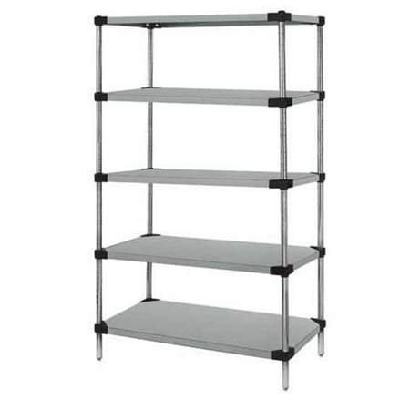 

5-Shelf Galvanized Steel Solid Shelving Unit 21 x 24 x 63 in.