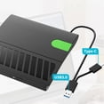 thumbnail image 2 of USB 3.0 Type-C Slim External DVD RW CD Writer Drive Burner Reader Player Optical Drives for Laptop PC Dvd Burner(D), 2 of 5
