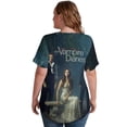 thumbnail image 5 of Vampire Diaries Women's Shirt V-Neck Breathable Short-Sleeve T-Shirt Casual Fashion Tee Soft & Trendy Blouse S, 5 of 8
