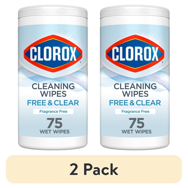 Clorox Free & Clear Cleaning Wipes, Fragrance Free, 150 Count photo 1