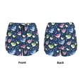 thumbnail image 5 of Lsque Colorful Cartoon Shark Printed Women's Running Shorts with Liner Pockets,Elastic Quick Dry Workout Athletic Gym Yoga Shorts,Womens High Waist Shorts-Medium, 5 of 9