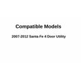 thumbnail image 3 of Tempered Passenger Right Side Quarter Window Quarter Glass Compatible with Hyundai Santa Fe 2007-2012 Models, 3 of 5