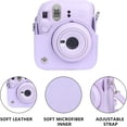 thumbnail image 3 of Étui de Protection Violet pour Appareil Photo Instantané Fuji Instax mini12 avec Bandoulière Détachable et Ajustable - Étui sur Mesure pour mini12, 3 of 6