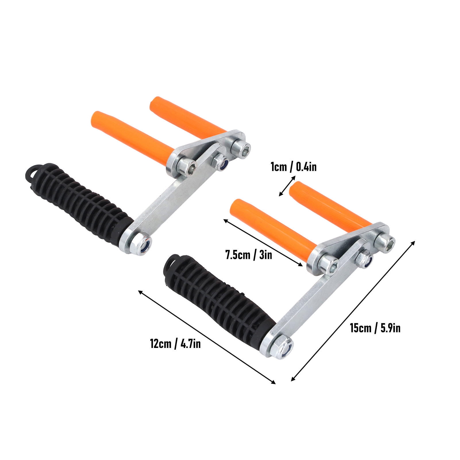 Yajisi 2‑Pack 115 kg Panel Clamp Carrier – Lightweight 420 SS Lifter for Drywall, Glass, Tile & Plywood – Ergonomic, 53 mm Clamp, 1 kg Each