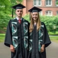 thumbnail image 7 of Fuzoiu Surfing Shark Print Graduation Sash,Graduation Stole,Unisex Adult Graduation Stole Shawl 91" Long,for Academic Commencements Shawl-Sharp Corner, 7 of 7