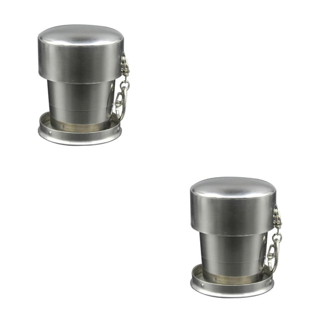 Advancent Frascos de agua de acero inoxidable duraderos taza de café de viaje taza portátil agua café al aire libre vaso de té botella plegable Type2 NO2 Advancent CBP080072