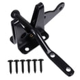 thumbnail image 3 of CRAFTHROU Farm Gate Latch Heavy Duty Lock For Garden Gates Black Carbon Steel 1Set, 3 of 7