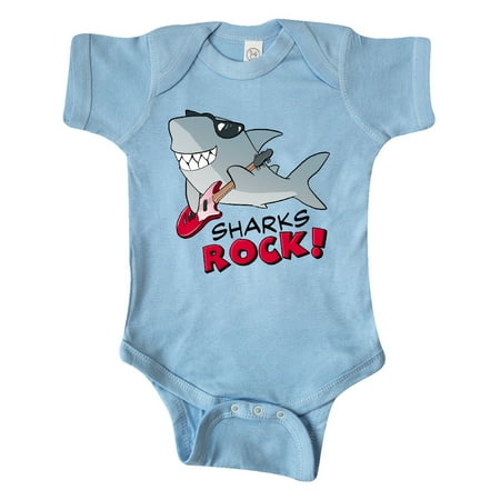 

Inktastic Sharks Rock! Gift Baby Boy or Baby Girl Bodysuit