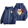 thumbnail image 4 of WILLBEST Sudadera para Mujer, Estilo Navideño, con Cremallera, Manga Larga, Bolsillo, Cordón Ajustable y Capucha Mediana, 4 of 8