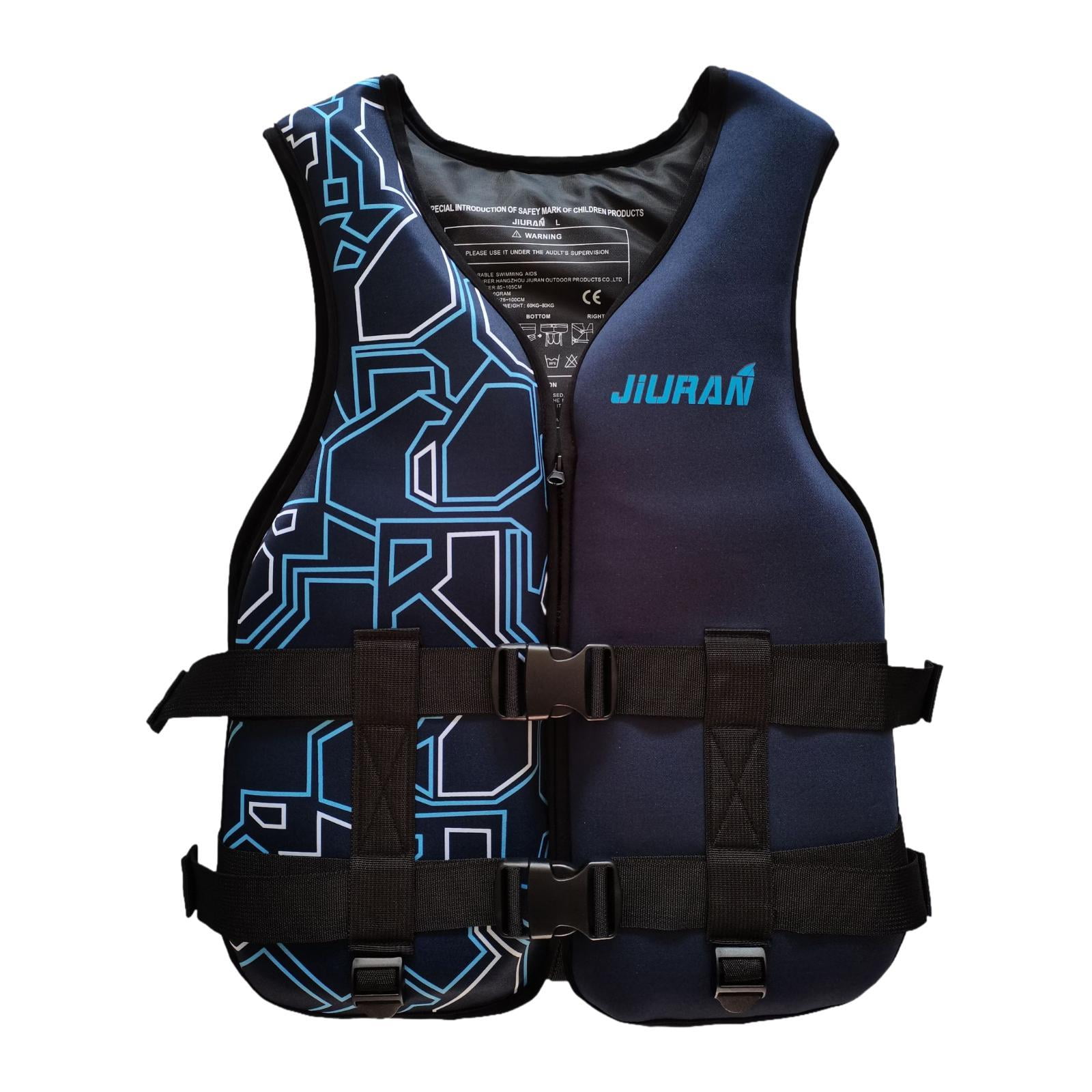 DimyFew Adults Life Vest Convenient Swim Jacket for Canoeing Swimming Paddleboarding L Blue L