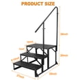 thumbnail image 2 of Sidasu RV Steps with Handrail,Hot Tub Steps with Handrail,Mobile Home Stairs 3 Steps,Non Slip Panel,Portable Stairs for 5th Wheel RV, 2 of 10