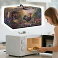 thumbnail image 2 of Whosucclay Rooster Chicken Daisy Fence Print Dust-Proof Microwave Oven Grill Cover Protector - Waterproof Heat-Resistant Microwave Oven Dust Cover Case Protections for Toaster Oven-S, 2 of 7