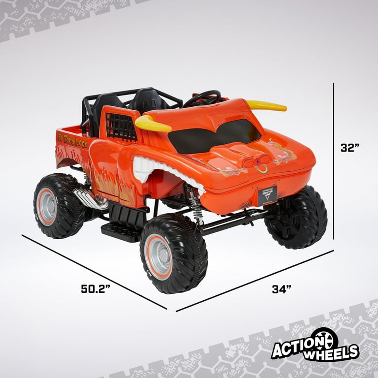 Monster Jam 24 Volt El Toro Loco Monster Truck that Blows Smoke For Boys Girls Ages 3 and up Walmart