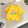 thumbnail image 3 of 2026 Girls Boys Graphic Tees Kids Cute Summer Tops Casual Short Sleeve Crew Neck T Shirts(Yellow4,7-8 Years), 3 of 3
