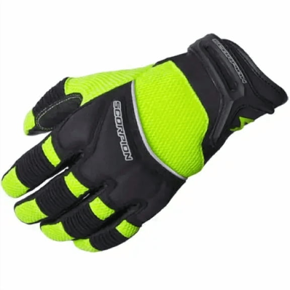 Scorpion Cool Hand II Mens Motorcycle Gloves Neon/Yellow/Black XXL