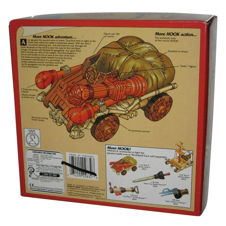 Hook Lost Boy Strike Tank (1991) Mattel Toy Vehicle