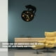 thumbnail image 4 of Reloj de pared de gato café DIY, linda apariencia de gato negro café,, 4 of 5