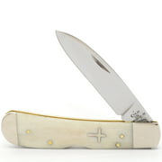 WR Case XX Pocket Knife 7961 NATURAL BONE CROSS SHIELD TRIBAL LOCK(TB612010L SS)