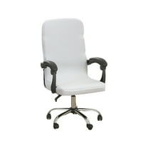 CASAFUN Stretch Computer Office Chair Covers, Soft Fit Universal Desk Rotating Chair Slipcovers, Removable Washable Anti-Dust Spandex Chair Protector Cover with Zipper