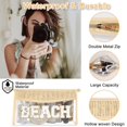 thumbnail image 3 of Bolsa de maquillaje Iqimott 2, transparente, con parche impermeable para mujeres y niñas, 3 of 7