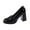 Black High Heels Shoes for Women, variant on hopeusnice High Heels Shoes for Women Soft Non-slip Breathable Closed-toe Sandals Trendy PU Materials Summer and Fall Shoes Women's High Heels Shoes square High heel Dress Shoes Pink 35